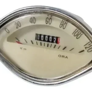 Reloj réplica ovalado beige 120 km/h sin logotipo