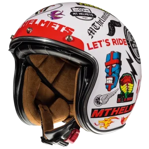 Casco Jet Le Mans 2 SV Anarchy A0 Blanco