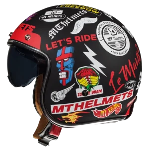 Casco Jet Le Mans 2 SV Anarchy A1 Negro Mate