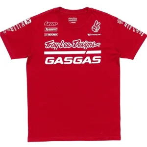 TLD GASGAS TEAM SHORT SLEEVE TEE; DARK RED