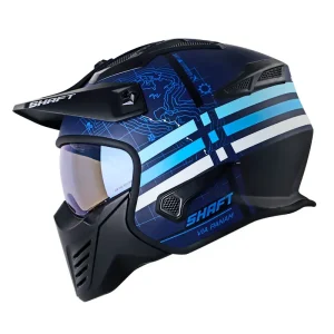 CASCO ABIERTO ACC SHAFT 225 PILOT PANAM AZUL OSCUCURO AZUL VISOR IRIDIUM AZUL S