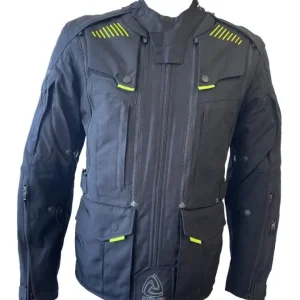 Chaqueta NAVA Strada 3/4 Hombre Negro Amarillo Flúor