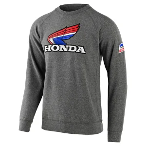 SWEATER TLD HONDA RETRO VICTORY WING Gris