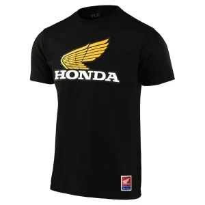 CAMISETA TLD HONDA RETRO WING Negra