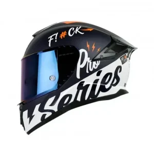 CASCO INTEGRAL SHAFT PRO 620C EVO APEX PRO NEGRO NARANJA VISOR IRIDIUM AZUL L