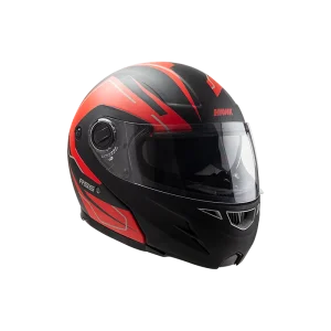 Casco Hawk RS5 Rebatible Negro/Rojo Mate Resistance