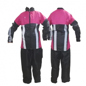 IMPERMEABLE TIPO SUDADERA DOBLE FAZ MOTO MELLOS PECHO FUCSIA TALLA S
