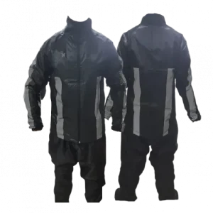 IMPERMEABLE TIPO SUDADERA DOBLE FAZ MOTO MELLOS NEGRO TALLA 4XL