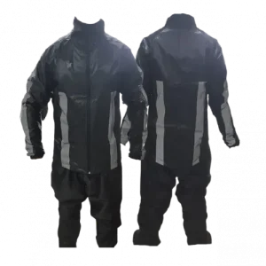 IMPERMEABLE TIPO SUDADERA DOBLE FAZ MOTO MELLOS NEGRO TALLA XXL