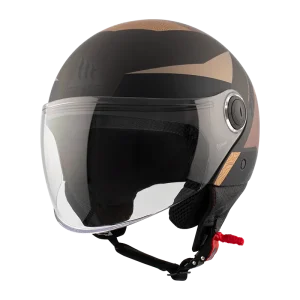 Casco Jet MT Street Poke C9 Marrón Mate