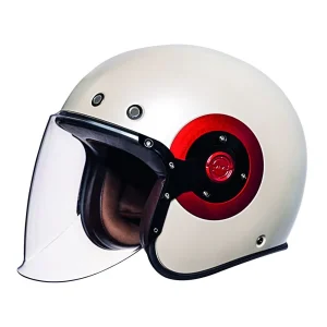 Casco SMK Jet Eldorado/Retro Blanco Mate (GL130)