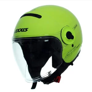 Casco AXXIS Jet SV Raven Solid A3 Amarillo Flúor