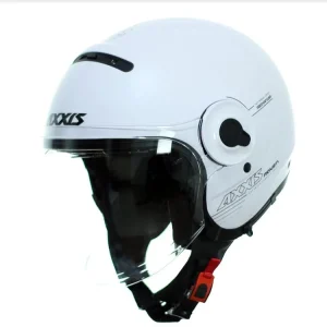 Casco AXXIS Jet SV Raven Solid A0 Blanco Perla