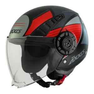 Casco Jet Axxis Metro S Bird Rojo