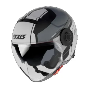 Casco Axxis  Jet SV Raven Milano Blanco Mate