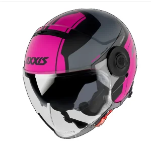 Casco Axxis  Jet SV Raven Milano Rosa Mate