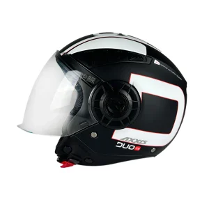 Casco AXXIS METRO S DUO B1 Negro Blanco Mate